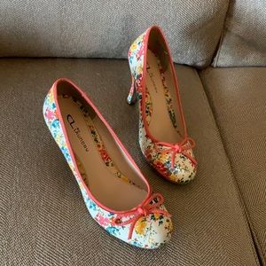 CL Floral Print Heel!